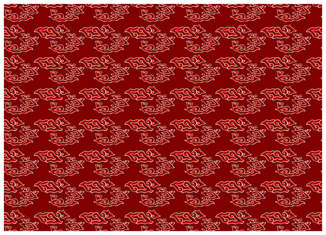 Mega mendung Batik Pattern Background, Cirebon, Indonesia png