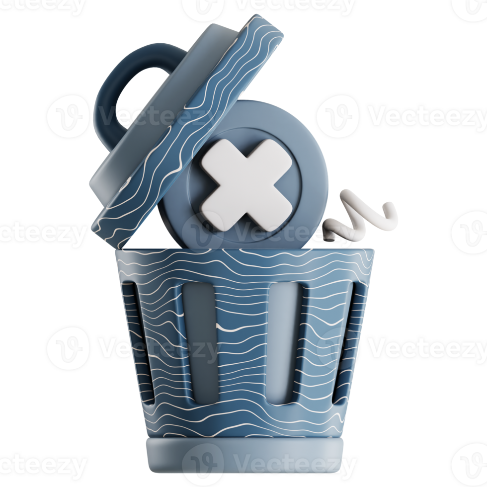 3D Empty Trash png