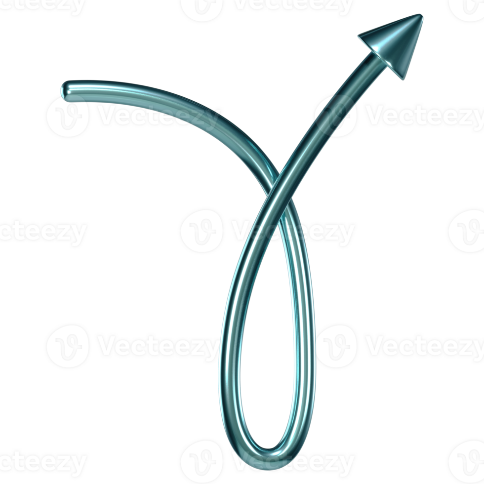 3D Dynamic Arrow png