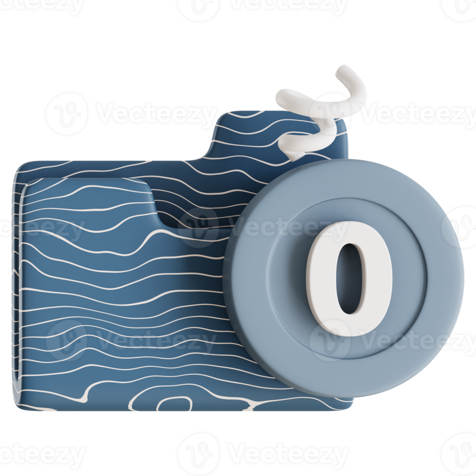 3D Empty Folder png