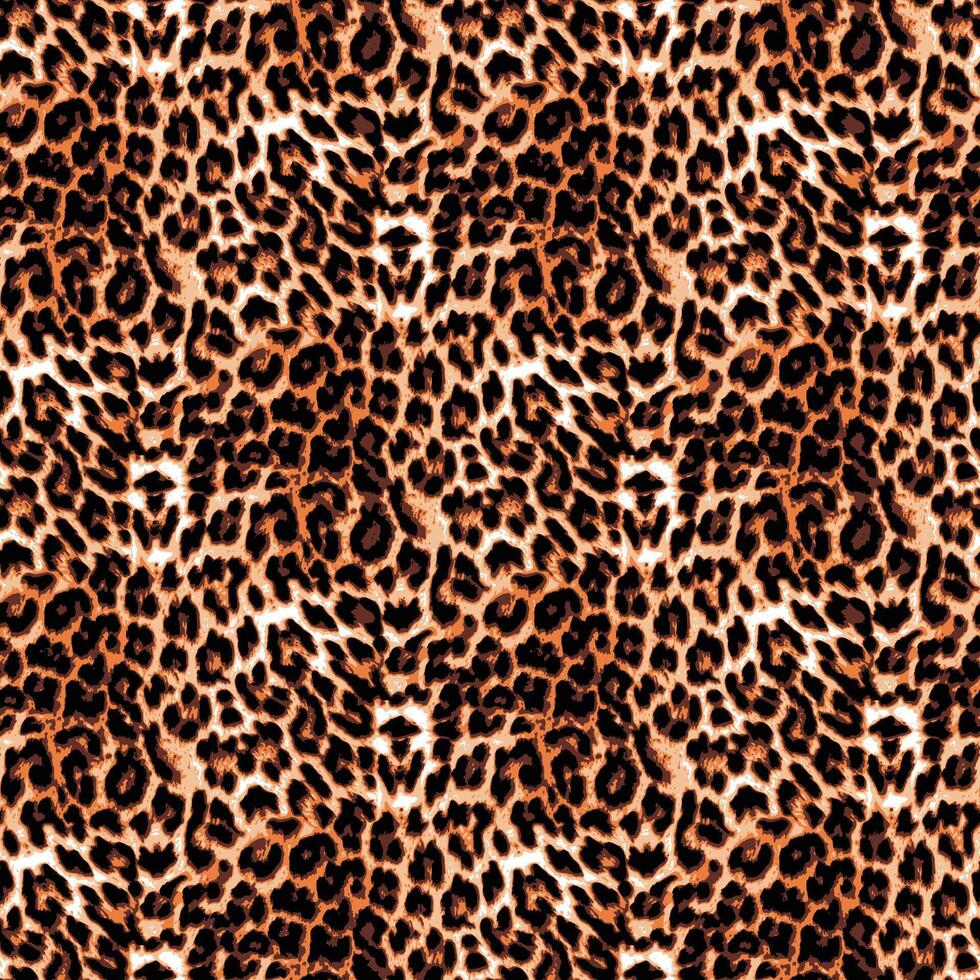 Leopard, cheetah, Jaguar skin seamless repeat allover pattern design illustration background vector