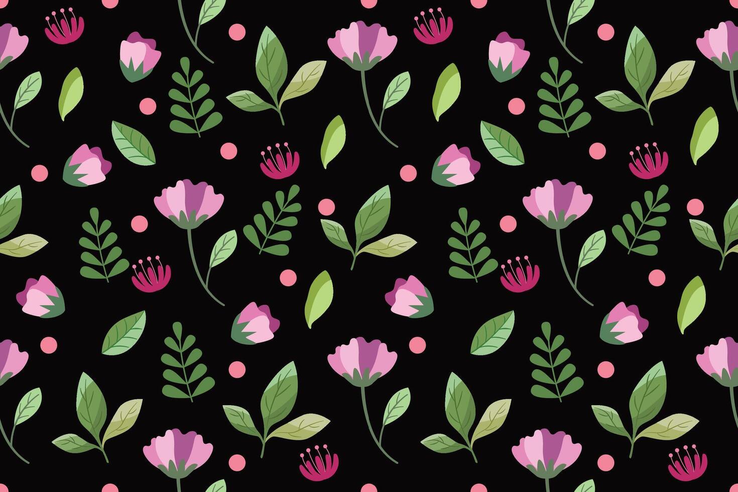 Elegant seamless pattern with flowers, design elements. Floral pattern for invitations, cards, print, gift wrap, manufacturing, textile, fabric, wallpapers vector