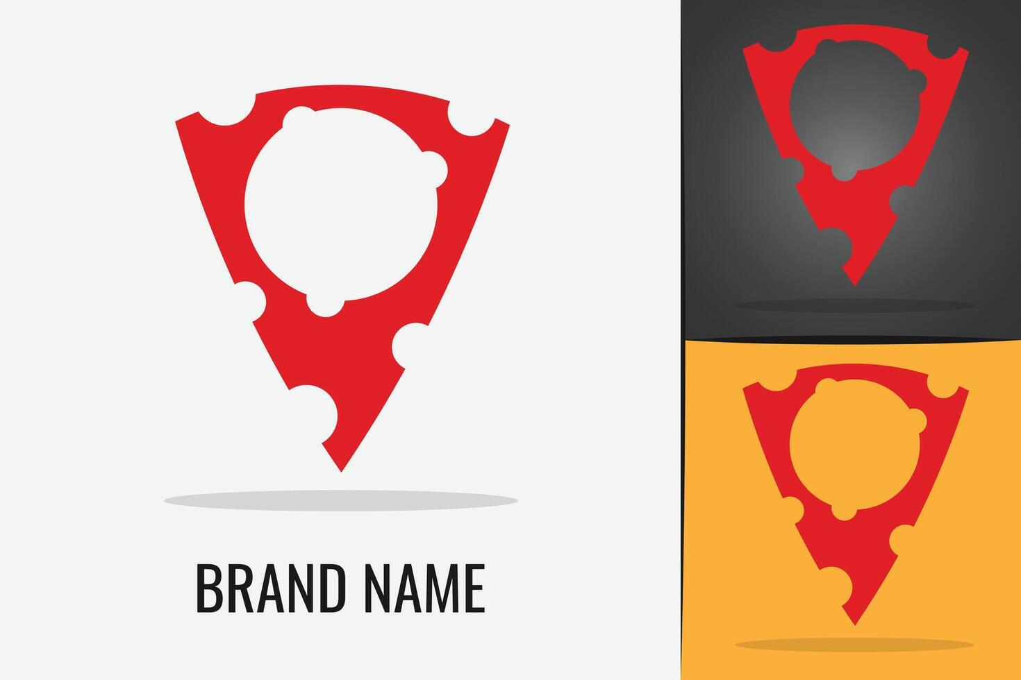 Red Maps Marker logo. Pin symbol logotype, Location icon logo vector