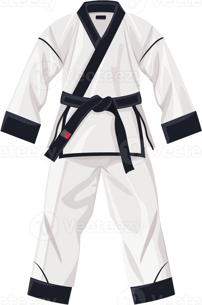 illustration of karate uniform png