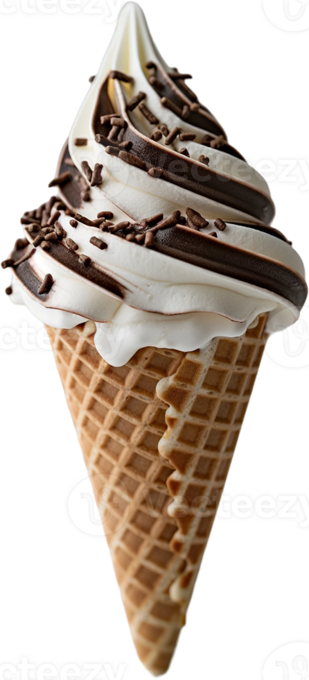 ice cream cone with chocolate png