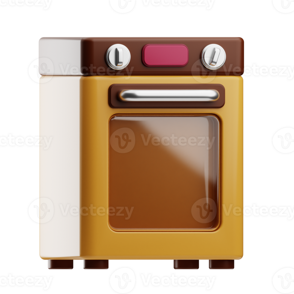OvenPastry and Bakery illustration 3D png