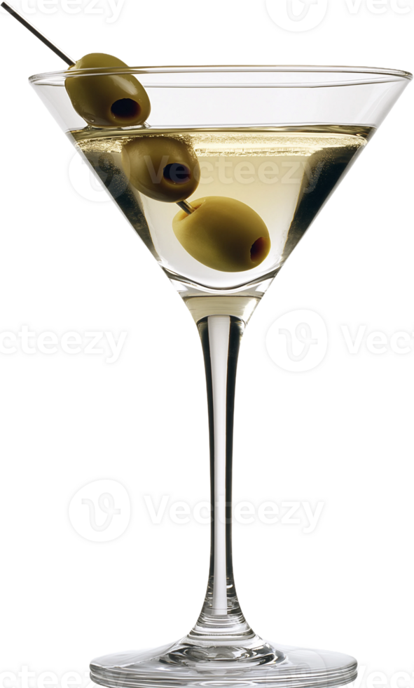 a martini glass with olives on the side png