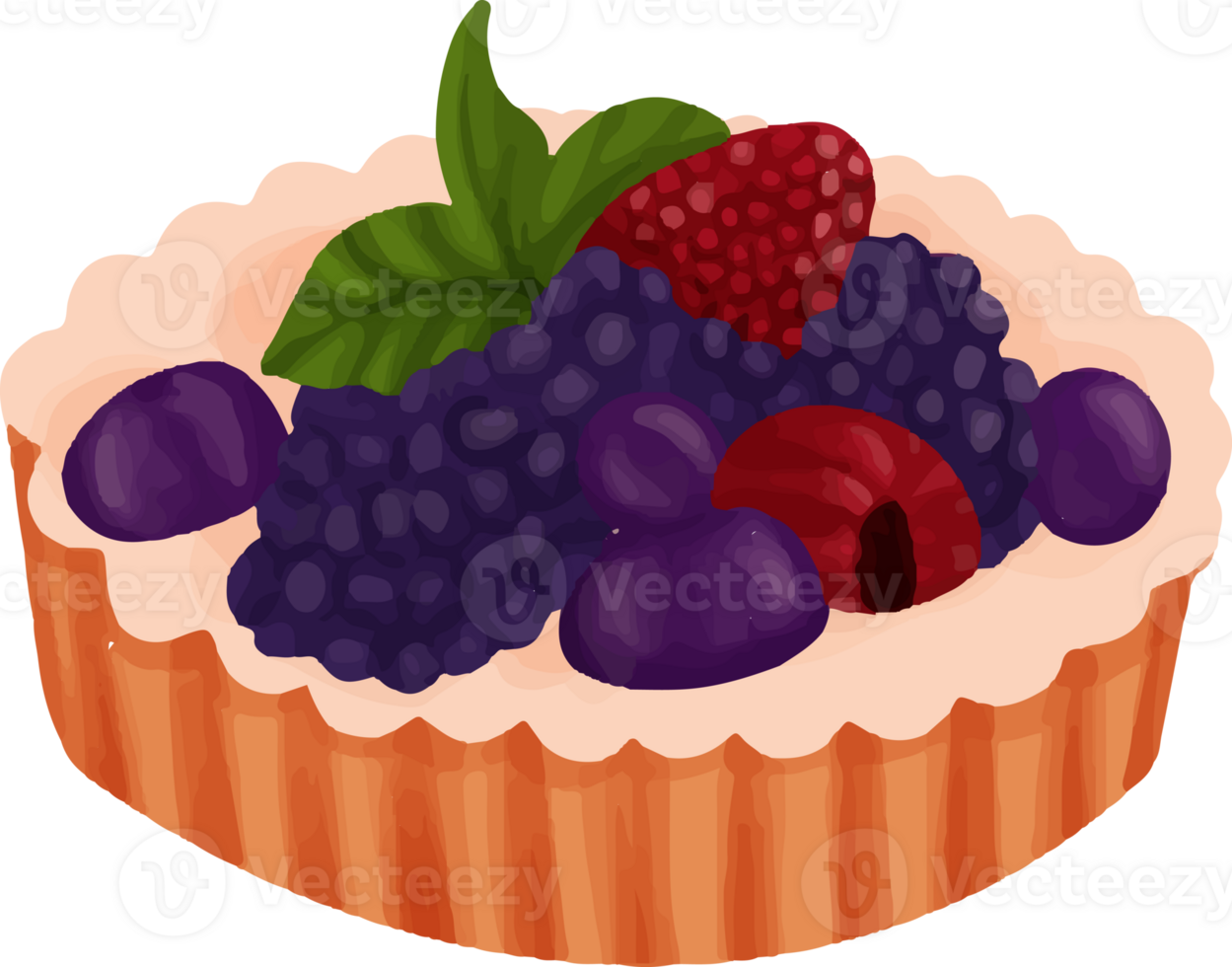 Berry mini tart png