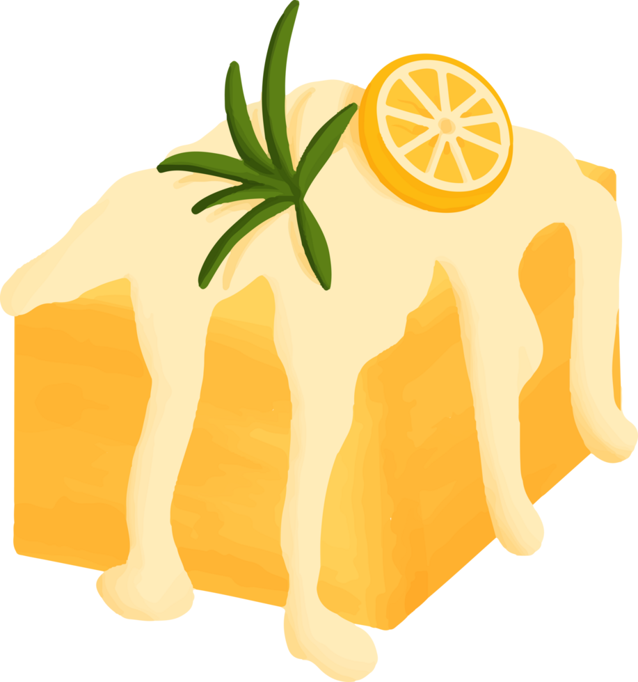 Lemon short cake png