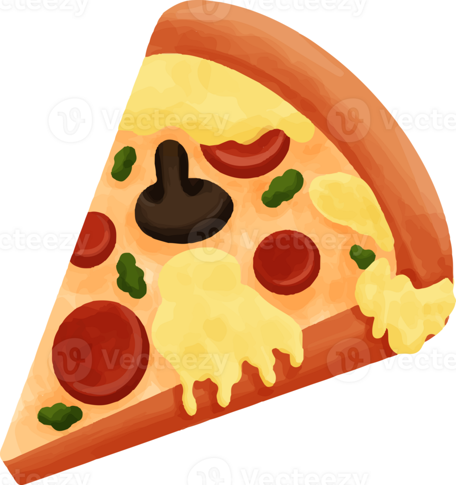 Delicious Pizza Illustration png