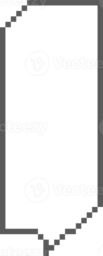 8bit retro game pixel art speech bubble balloon icon sticker memo keyword planner text box banner png