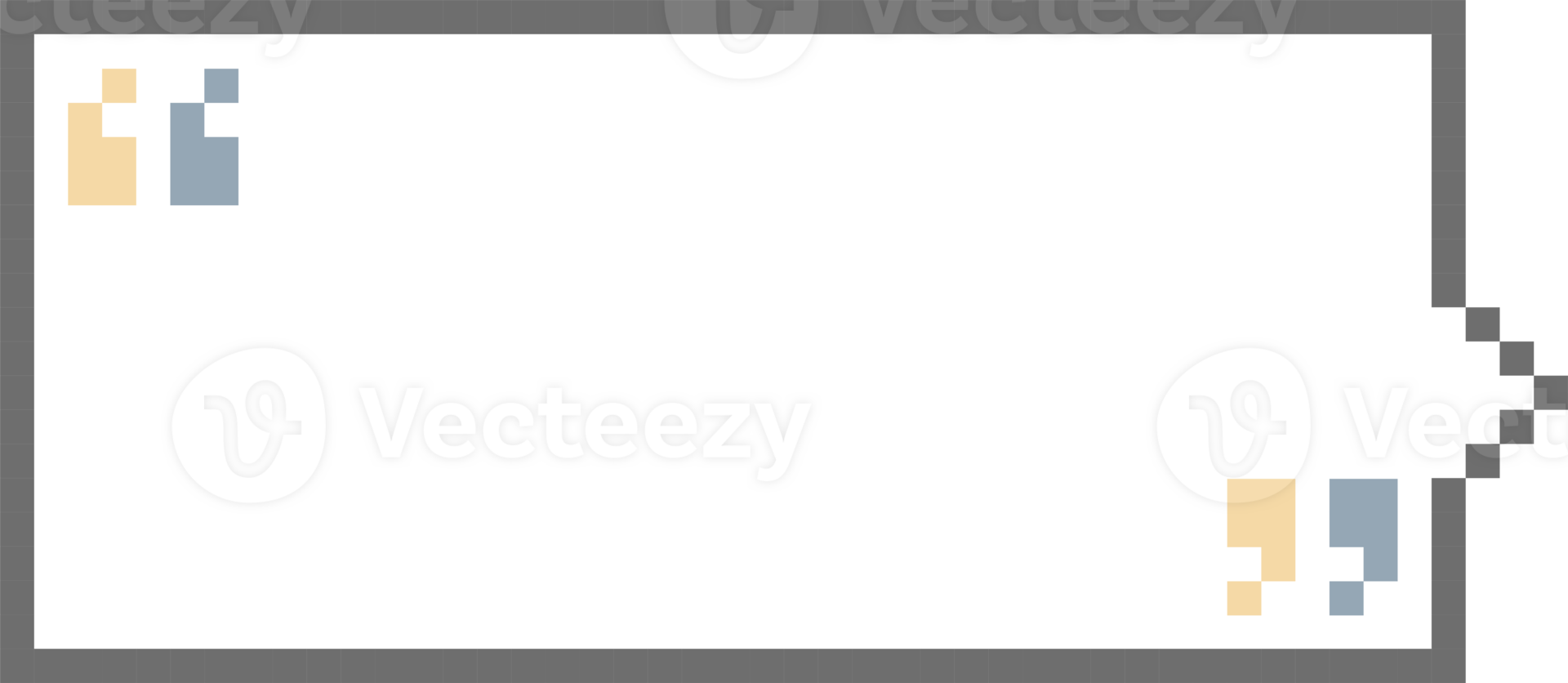 8bit retro game pixel speech bubble balloon with quotation marks, icon sticker memo keyword planner text box banner png