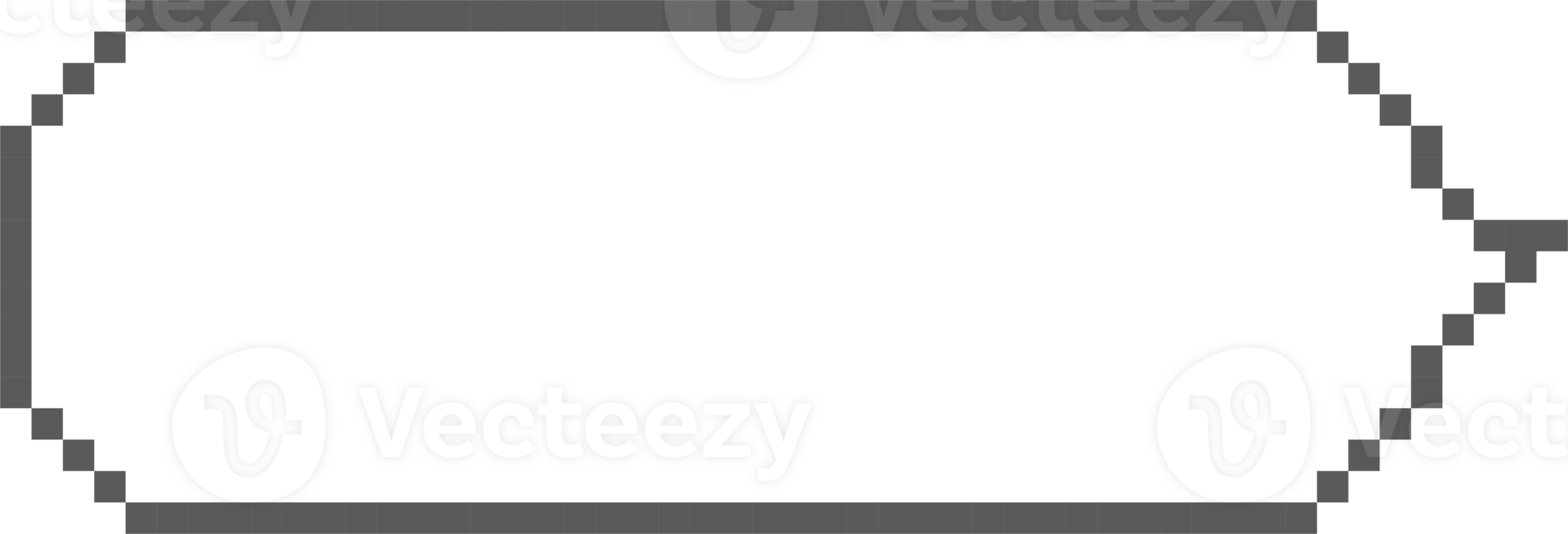 8bit retro game pixel art speech bubble balloon icon sticker memo keyword planner text box banner png