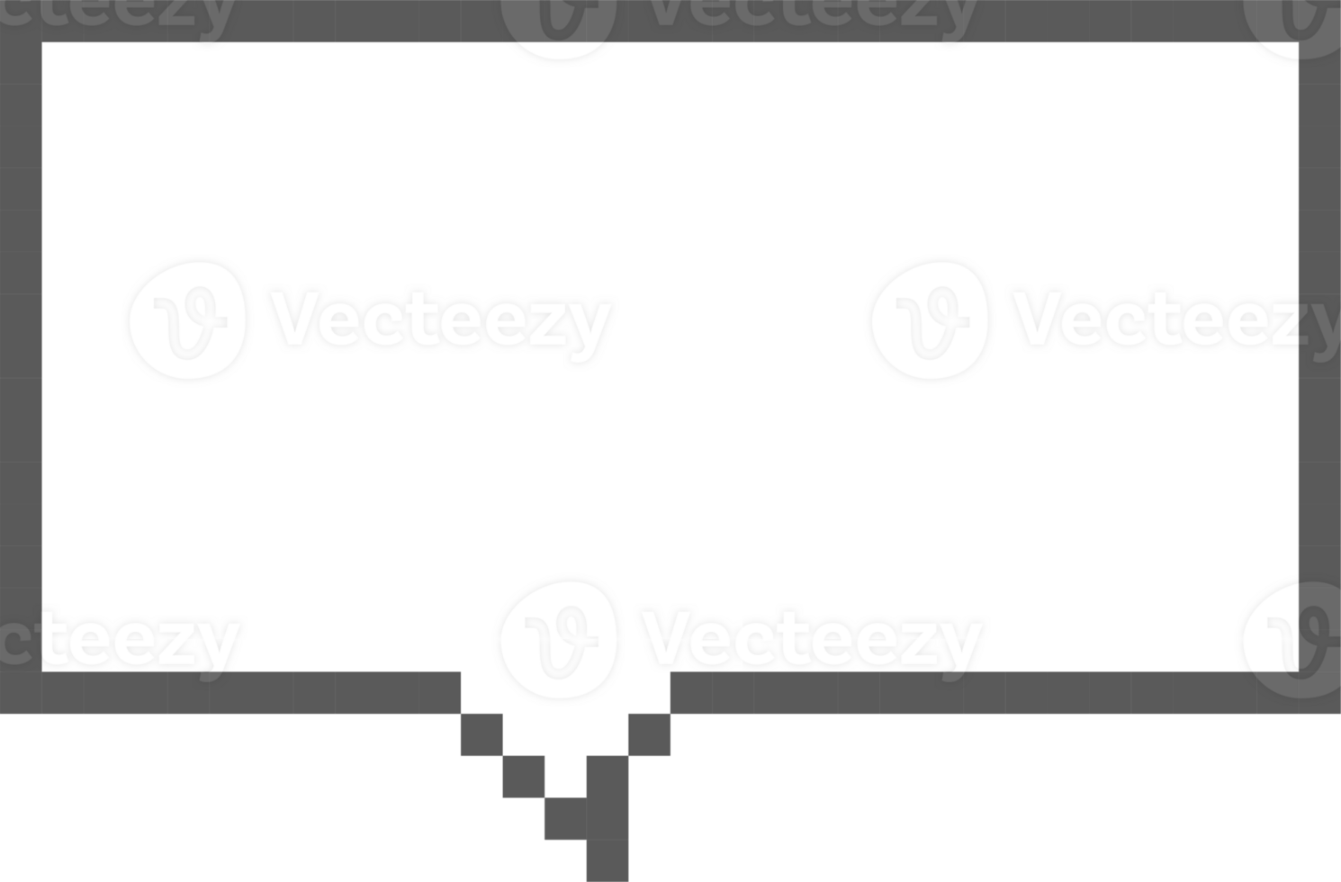 8bit retro game pixel art speech bubble balloon icon sticker memo keyword planner text box banner png