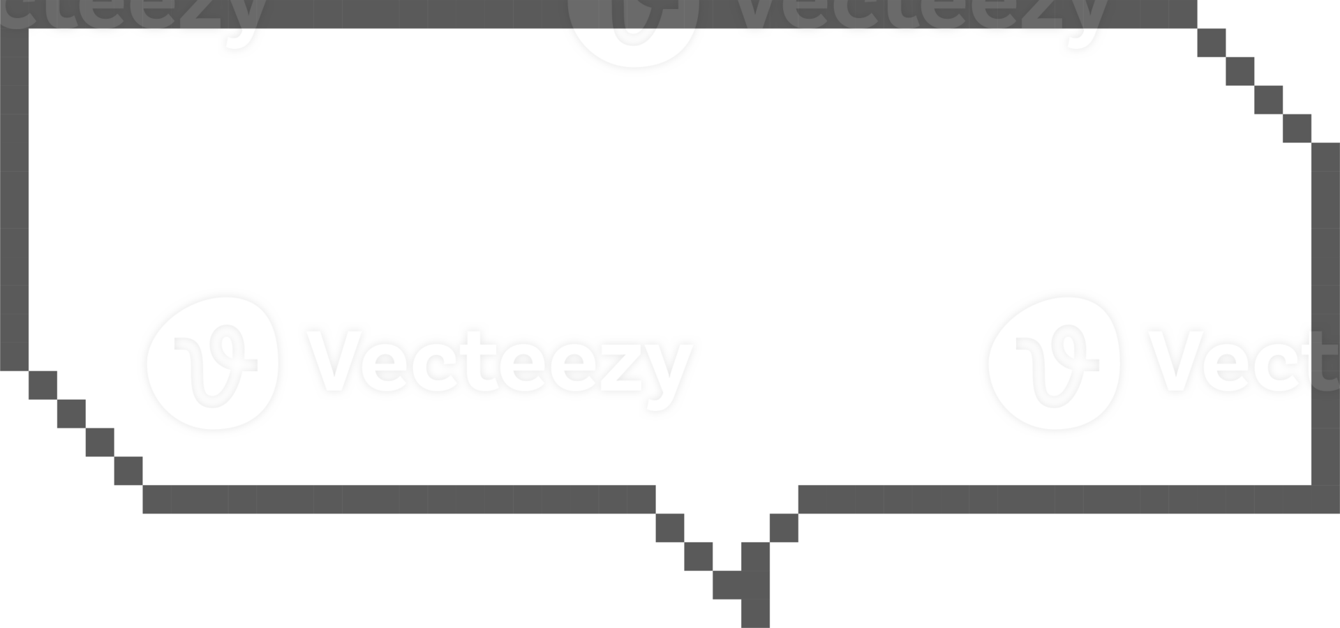 8 bits rétro Jeu pixel art discours bulle ballon icône autocollant note mot-clé planificateur texte boîte bannière png
