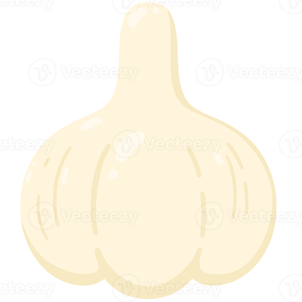 Garlic veggie cartoon png