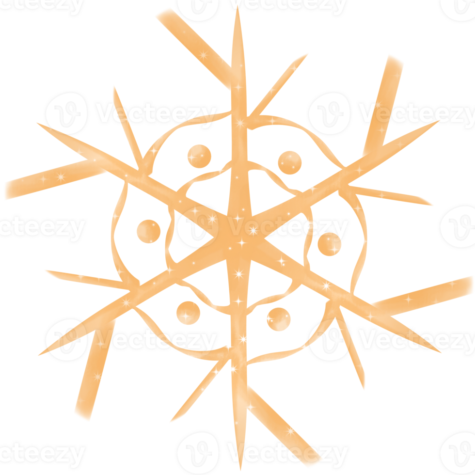 cute minimal and pastel snowflake for winter decoration png