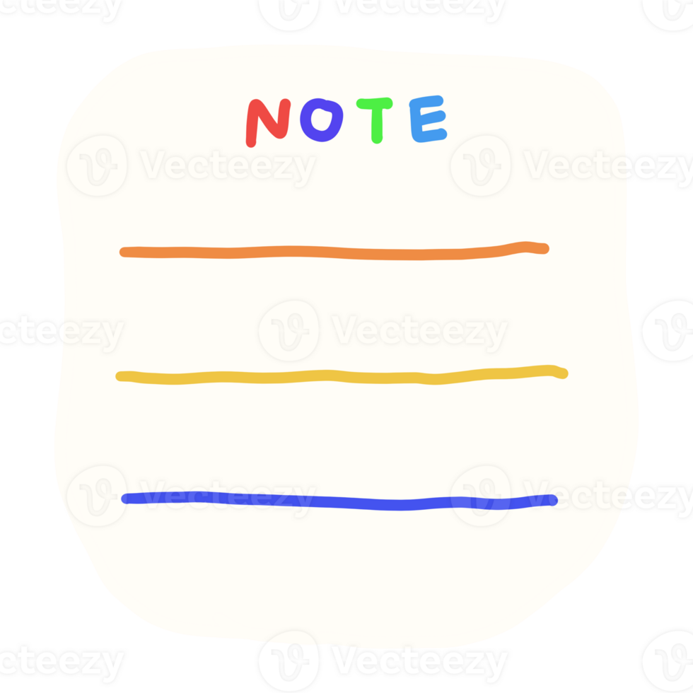 Cute Note Pad Lined Paper Pad Cute Note Pad Piece Colorful Note Pad With Lined png