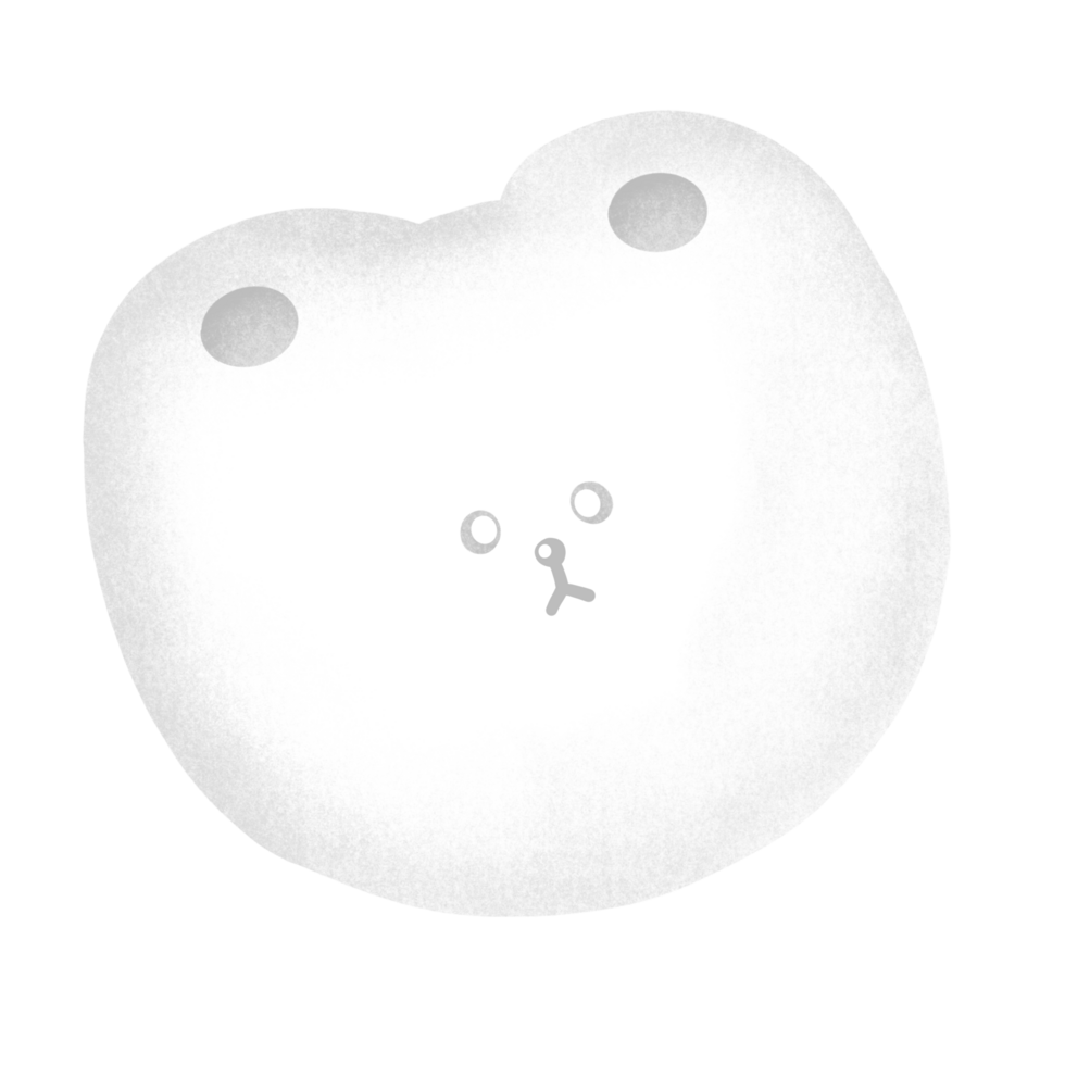 Cute White Bear Cartoon illustration Cute Bear Bear Sticker Cute Animal Animal Sticker Cute Element png