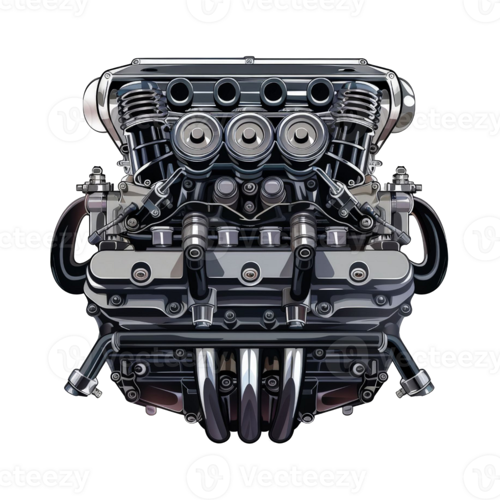 The heart of a machine ready to roar png