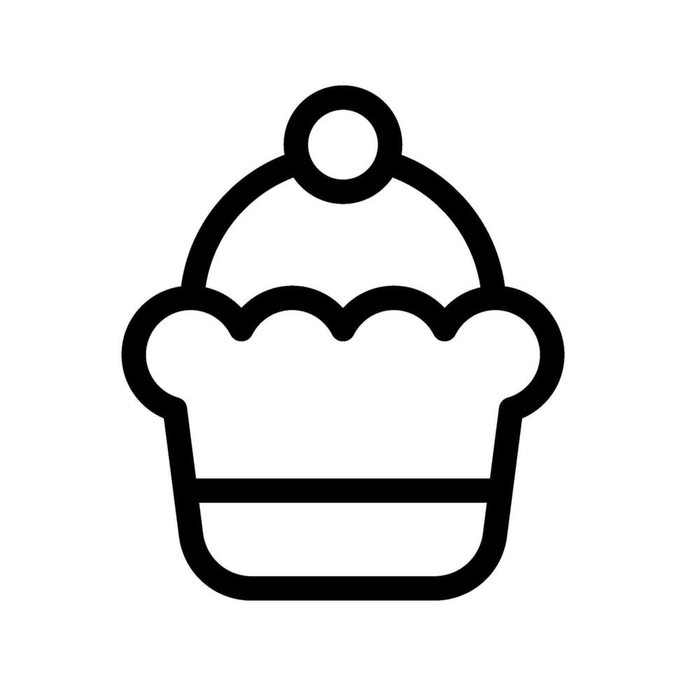 Cupcake Icon Symbol Design Illustration vector