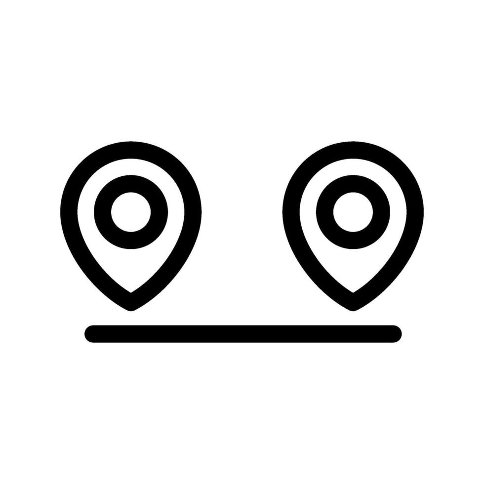 Distance Icon Symbol Design Illustration vector