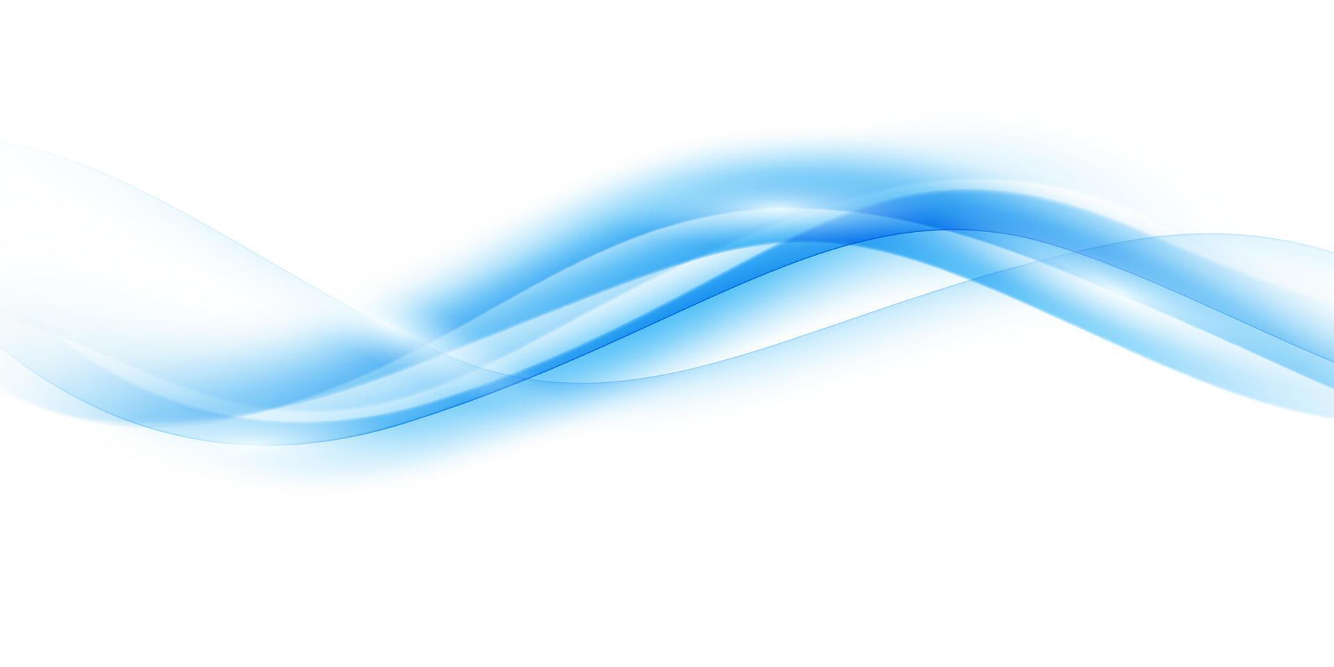Blue waves abstract background, modern design, illustration vector