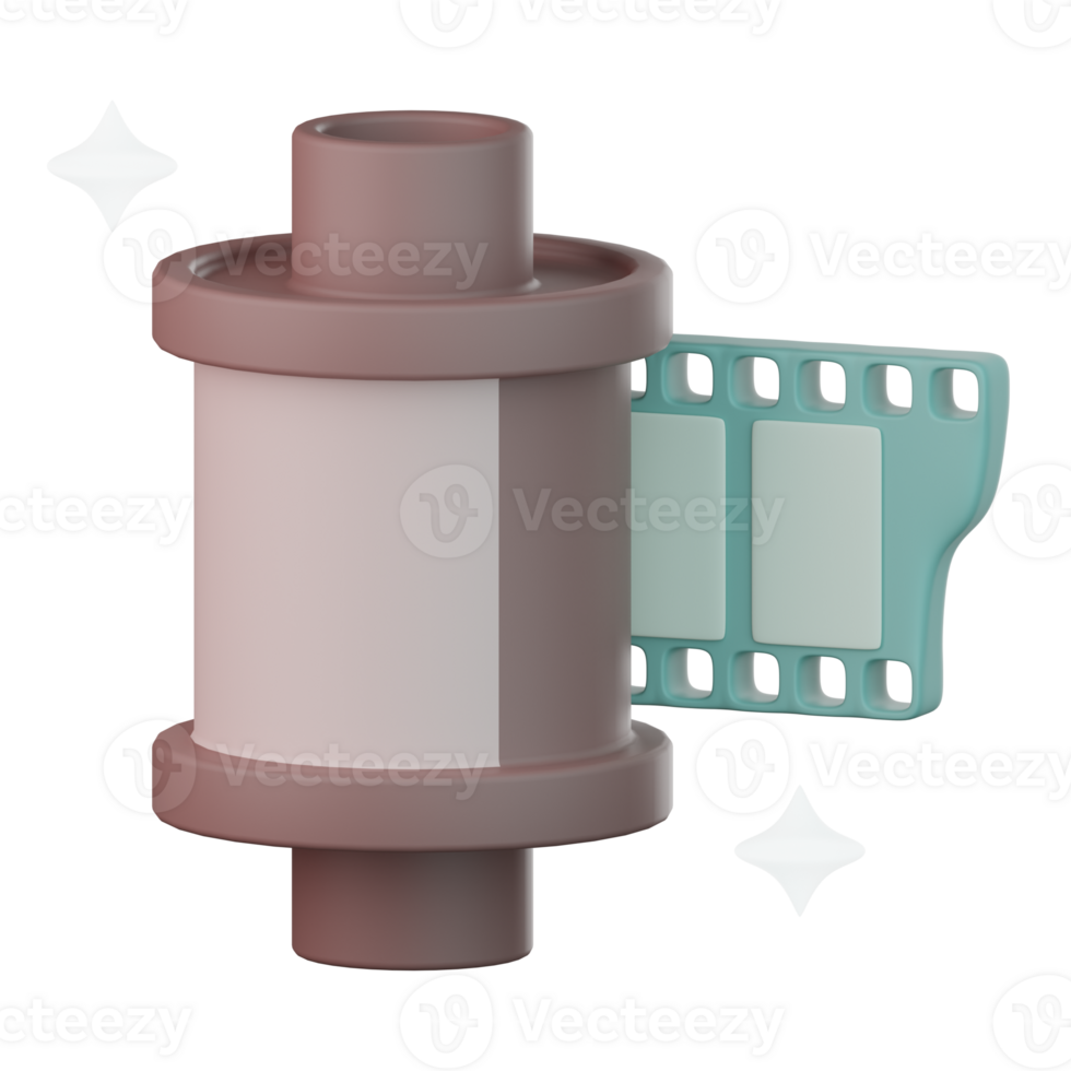 3d film roll icon png