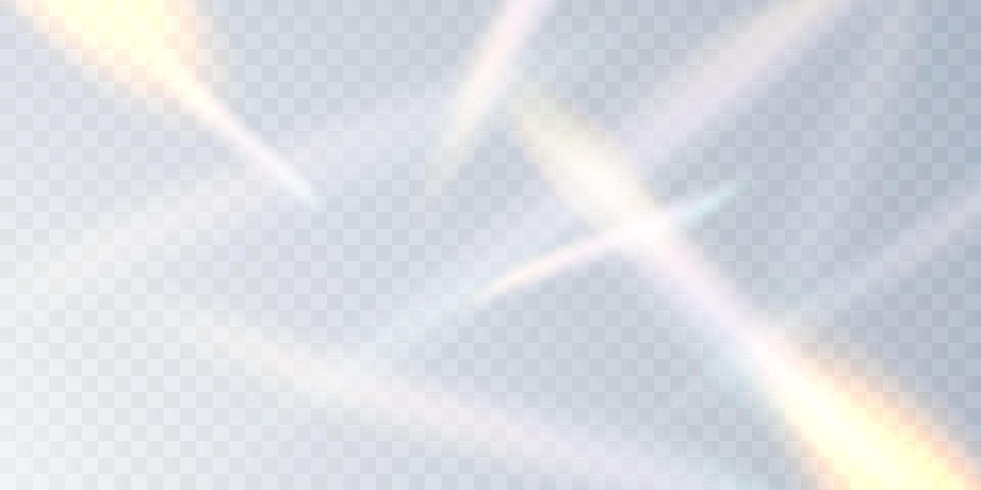 Multicolored light effect and zigzag ribbons falling from above on streamer, tinsel vector