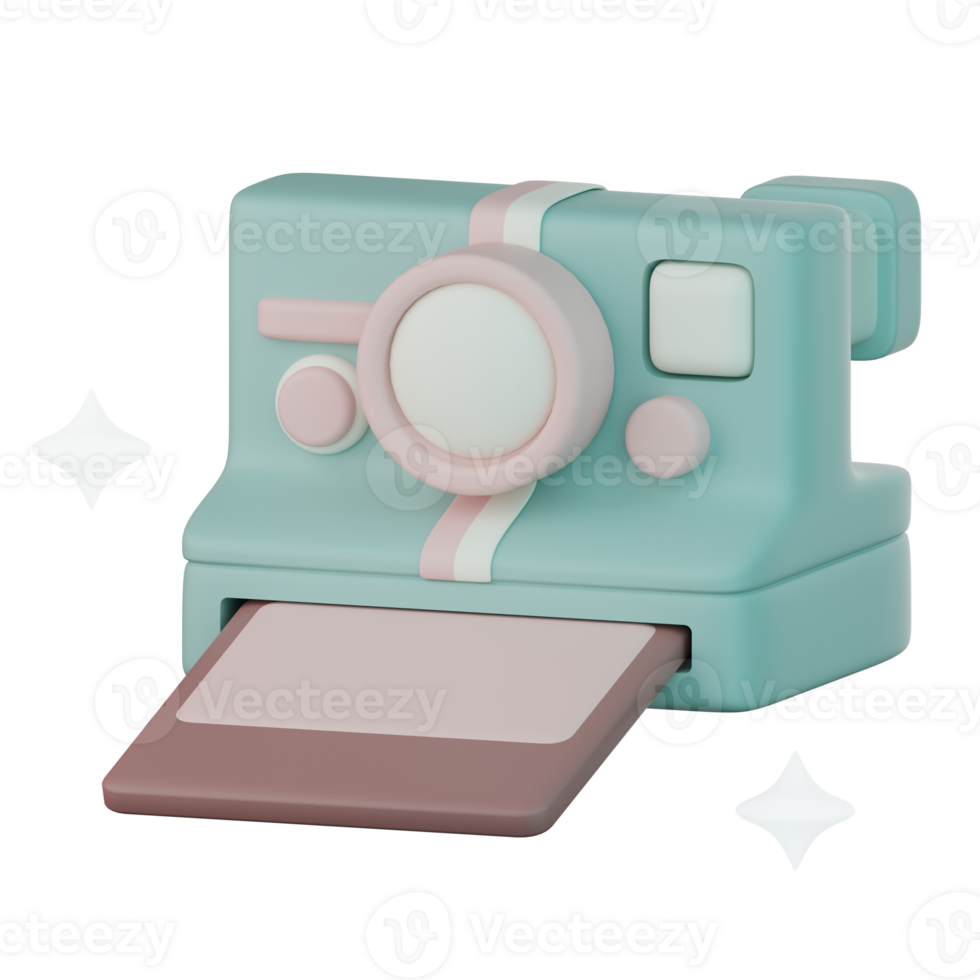 3d retro cam icon png