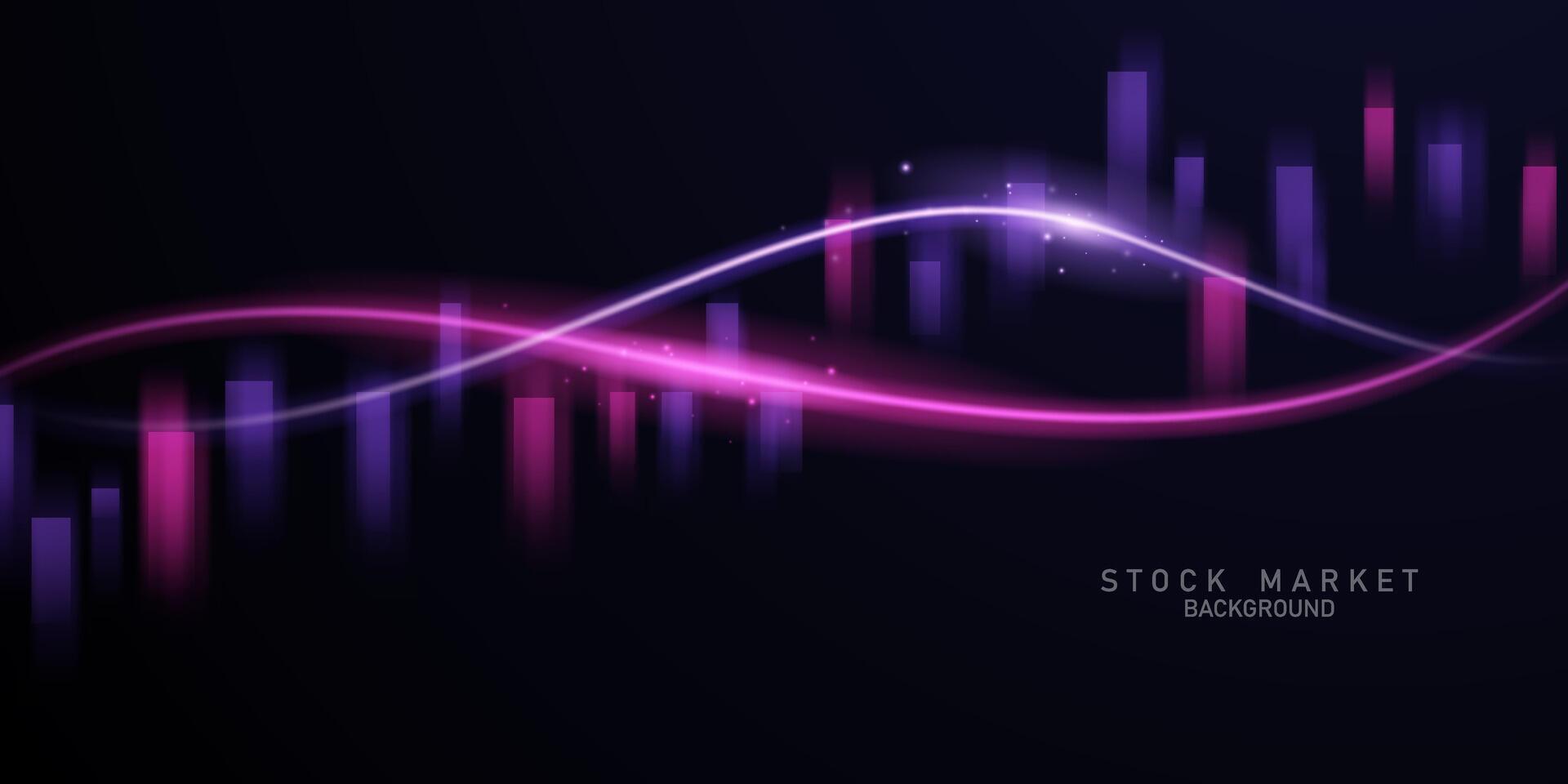 business illustration design Stock market charts or Forex trading charts for business and finance ideas. vector