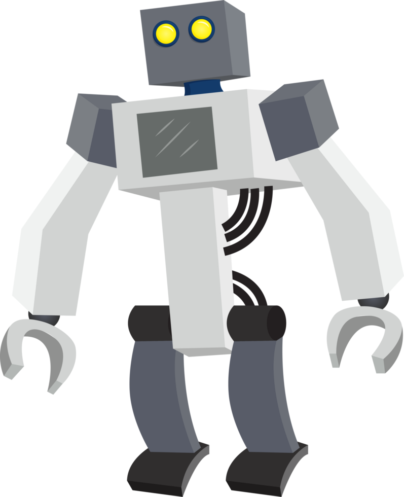 artificial intelligence robots cute illustration design png