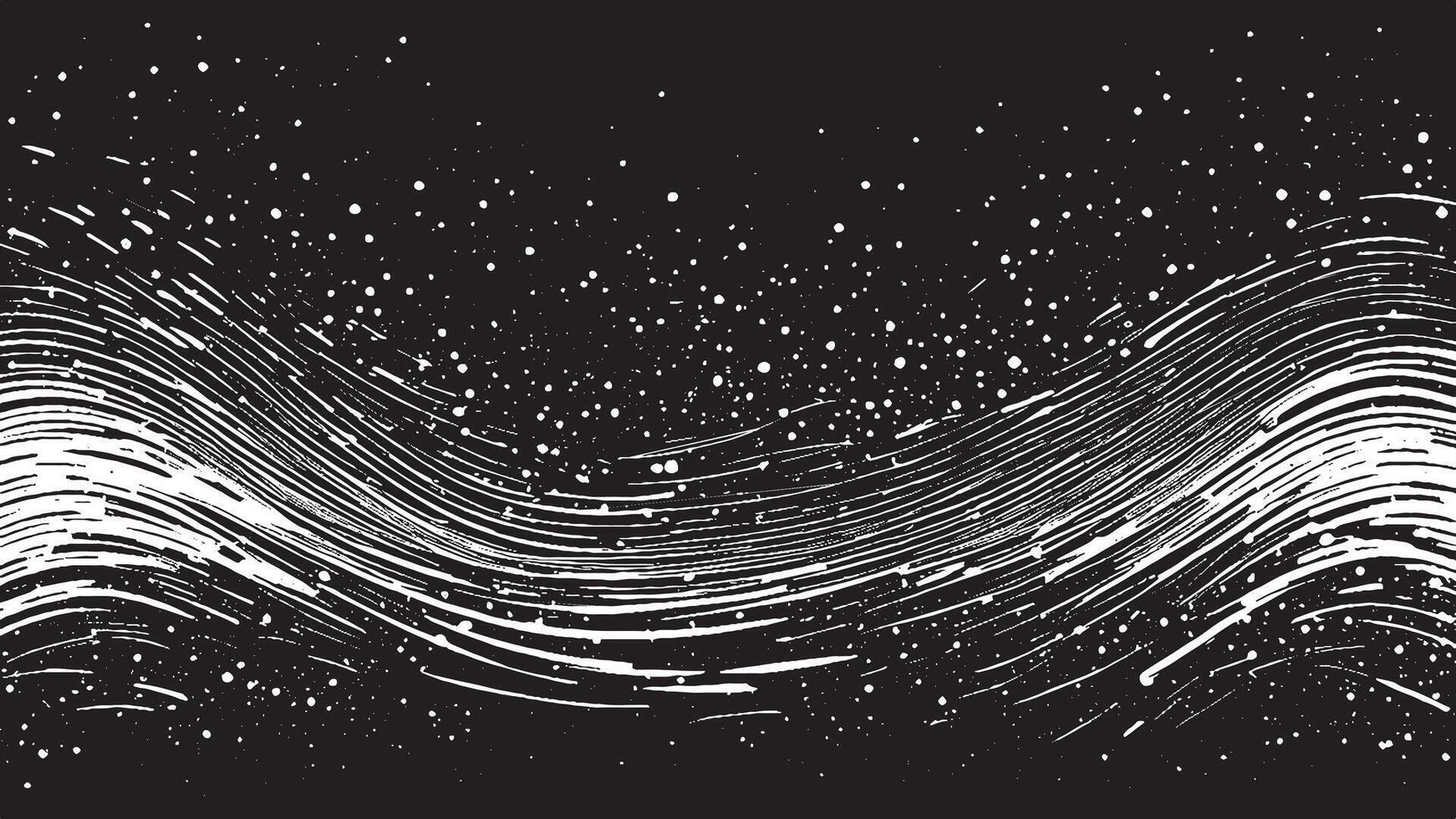 Artistic Monochrome Black Brush Strokes for Background and Overlay Textures vector