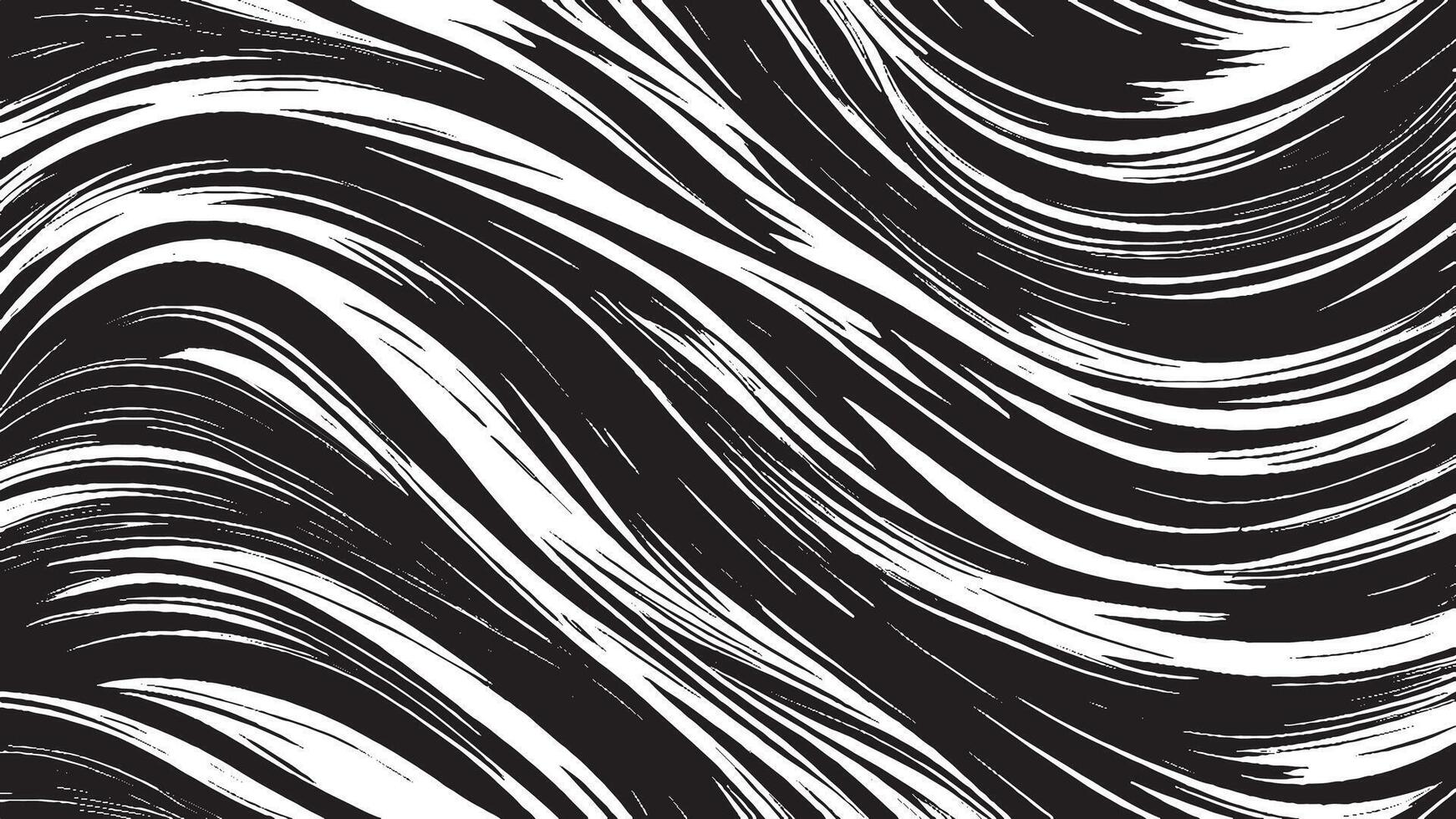 Artistic Monochrome Black Brush Strokes for Background and Overlay Textures vector