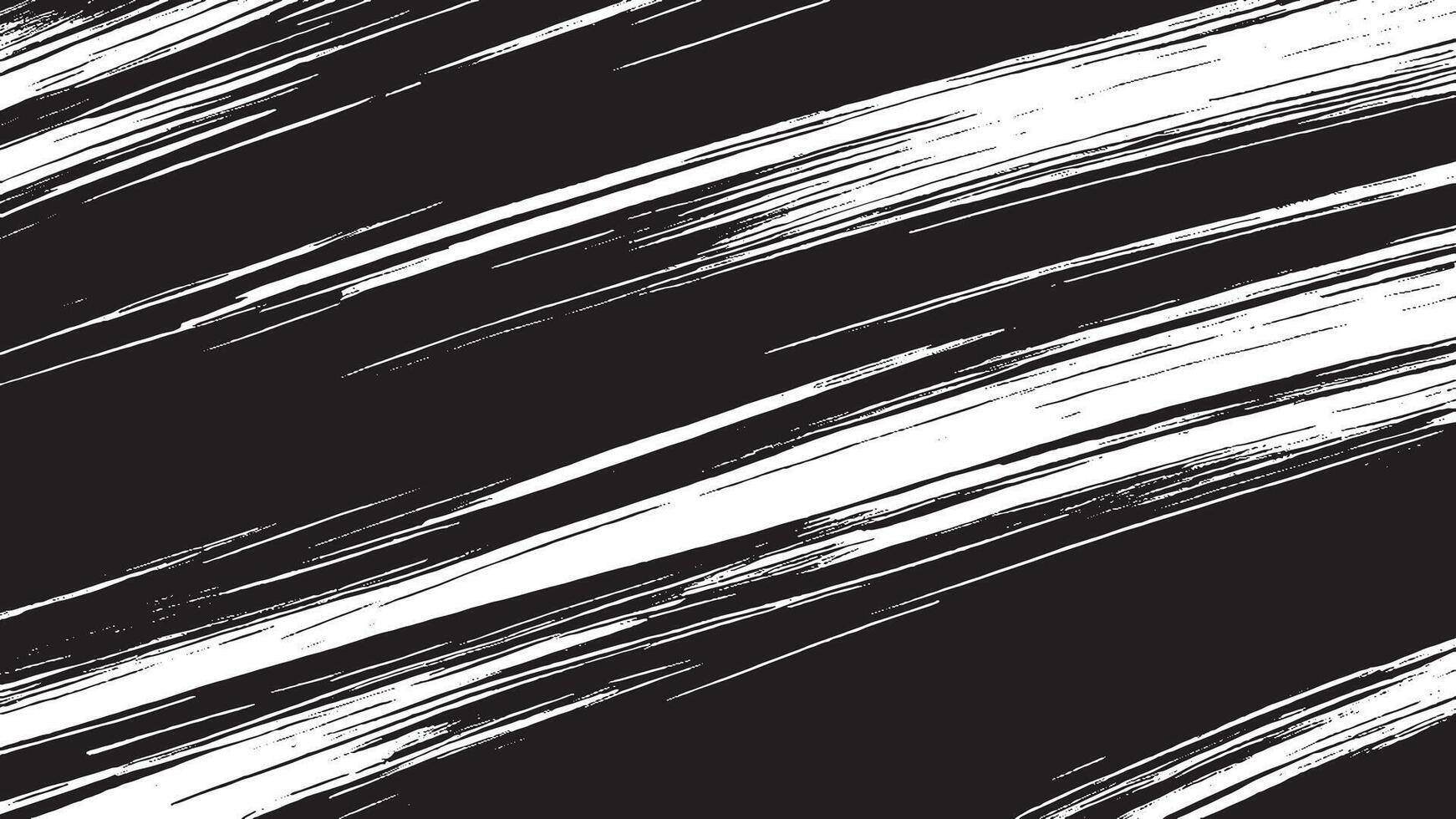 Black Monochrome Brush Stroke Designs for Textured Overlay Art vector