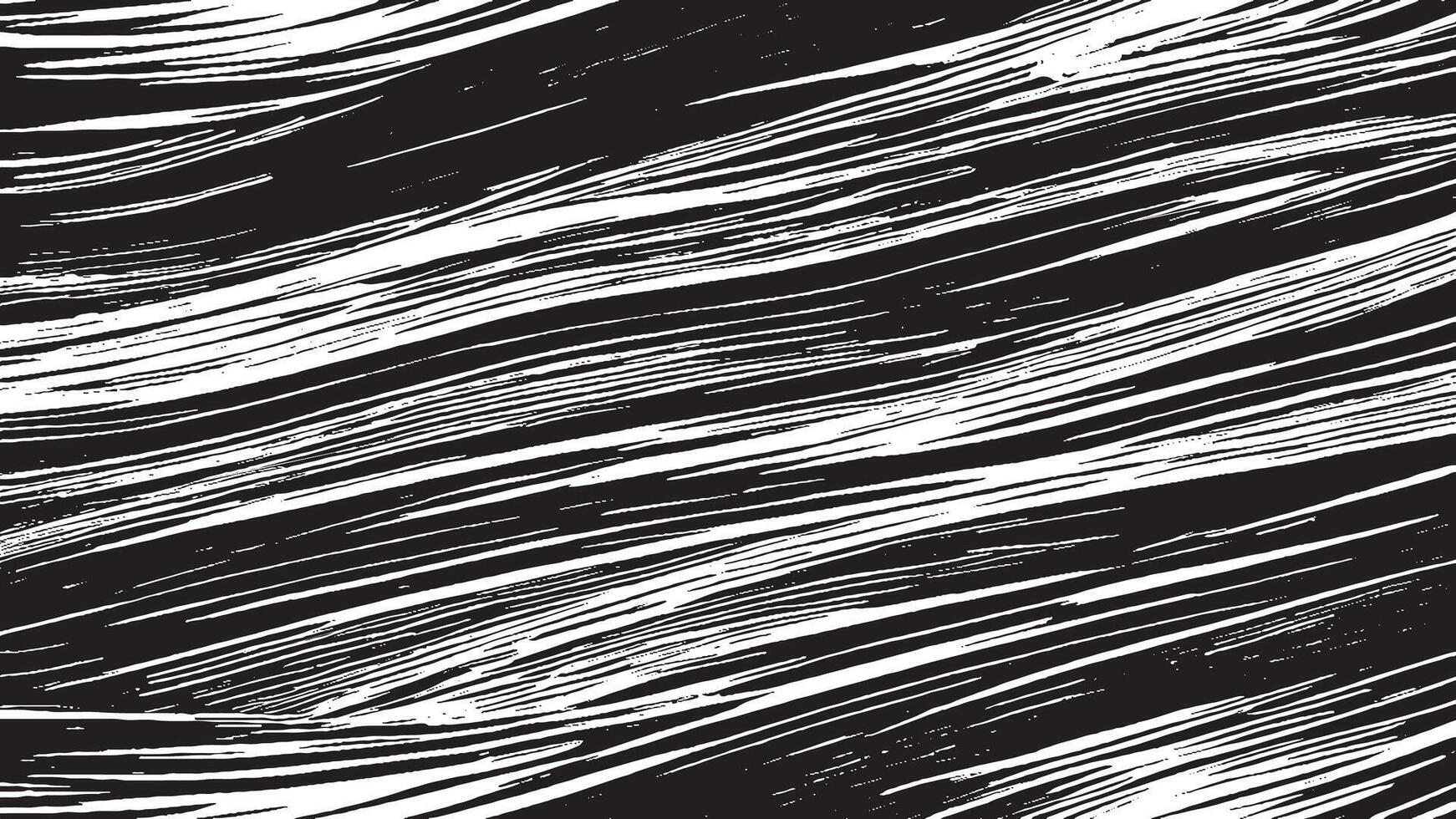 Black Monochrome Brush Stroke Designs for Textured Overlay Art vector