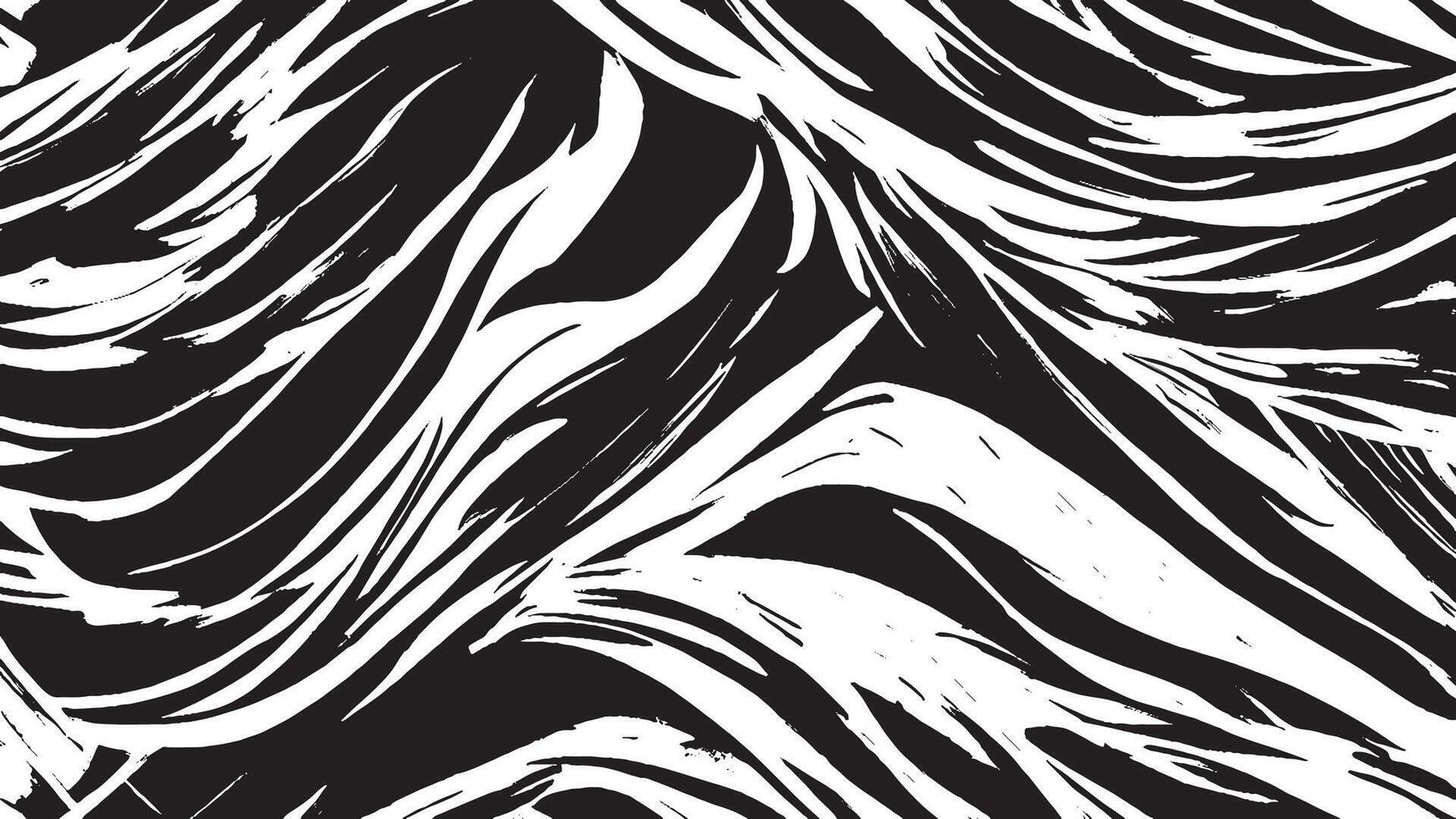 Abstract Black Brush Strokes Texture for Monochrome Background Overlays vector