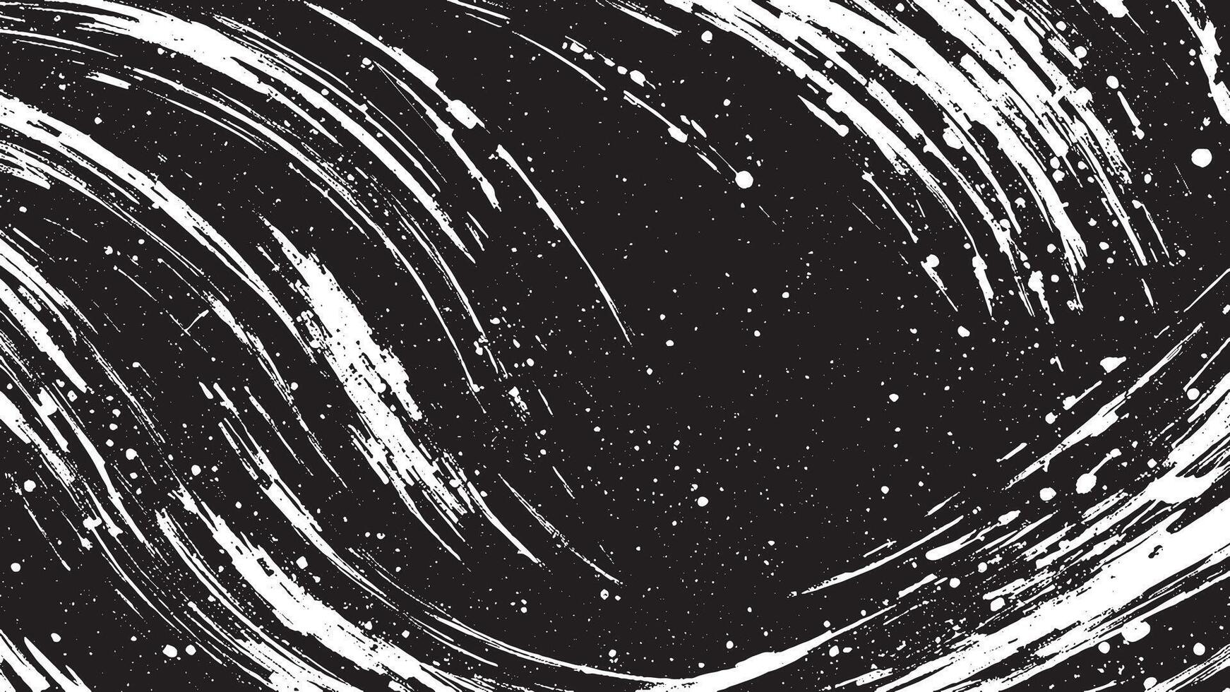 Black Brush Strokes on Monochrome Background for Overlay Texture Art vector