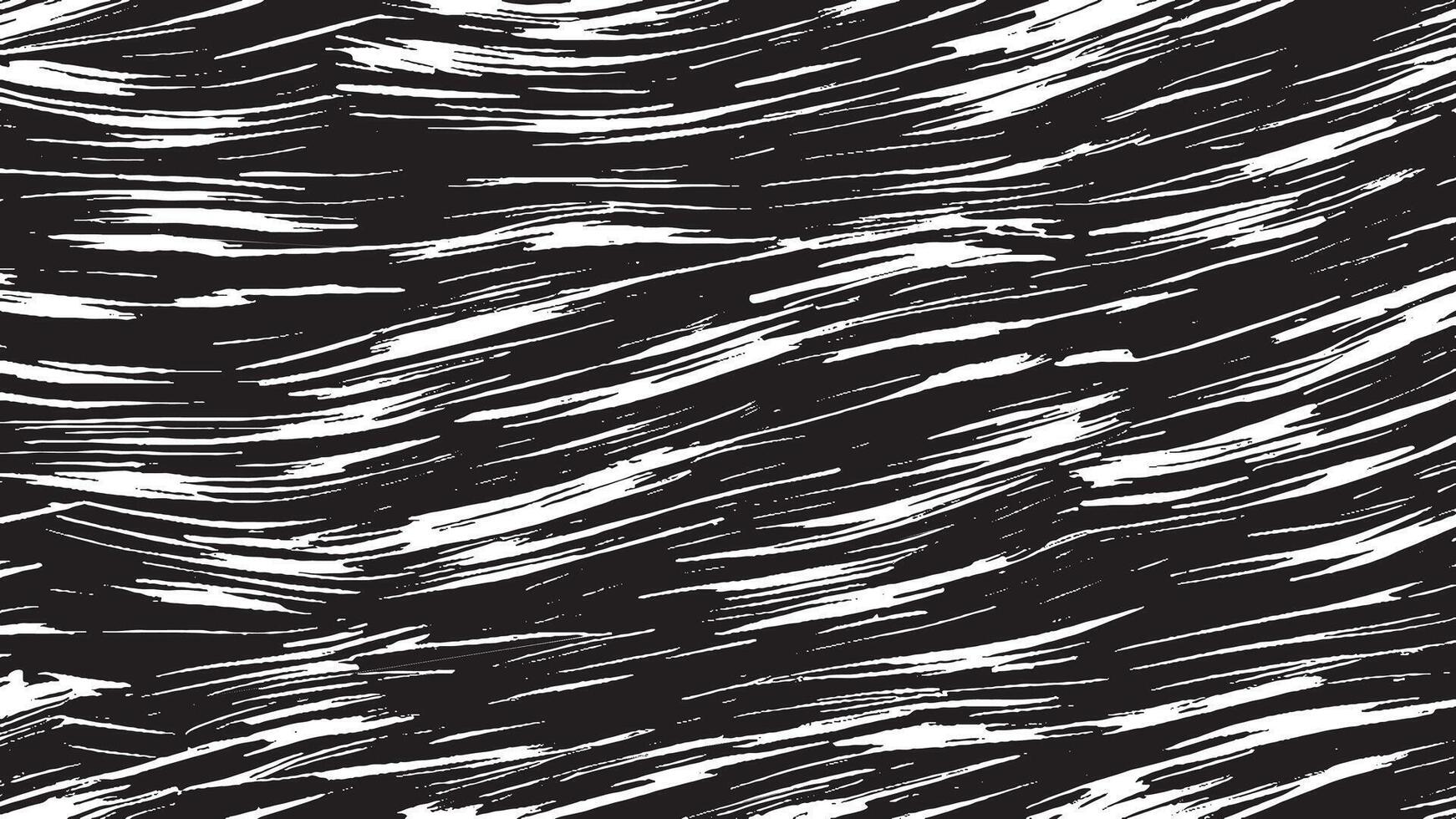 Abstract Black Brush Strokes Texture for Monochrome Background Overlays vector