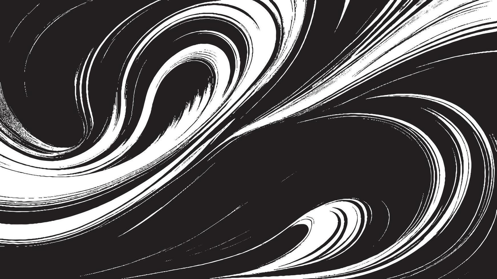 Black Brush Strokes on Monochrome Background for Overlay Texture Art vector