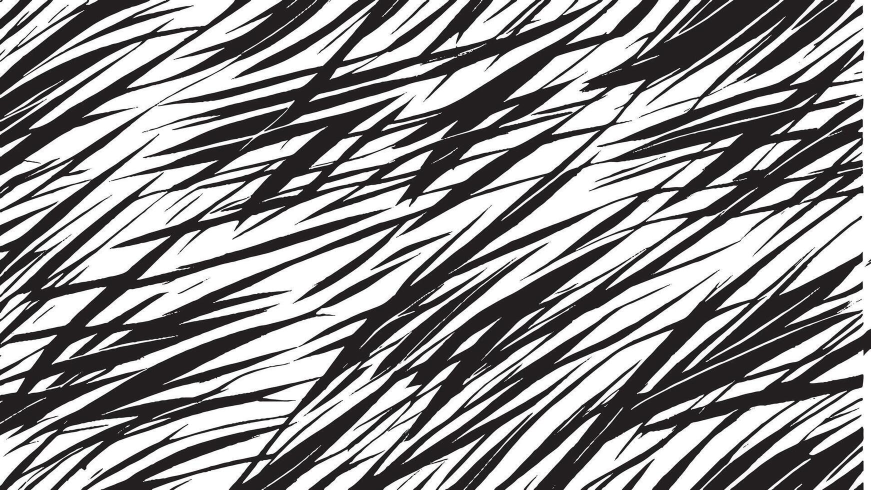 Artistic Monochrome Black Brush Strokes for Background and Overlay Textures vector