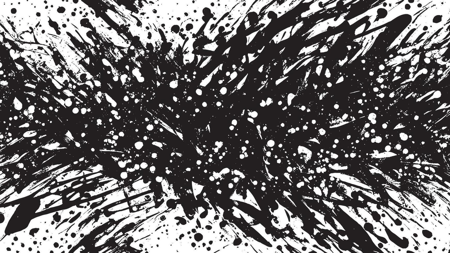 Black Monochrome Brush Stroke Designs for Artistic Texture Overlays vector