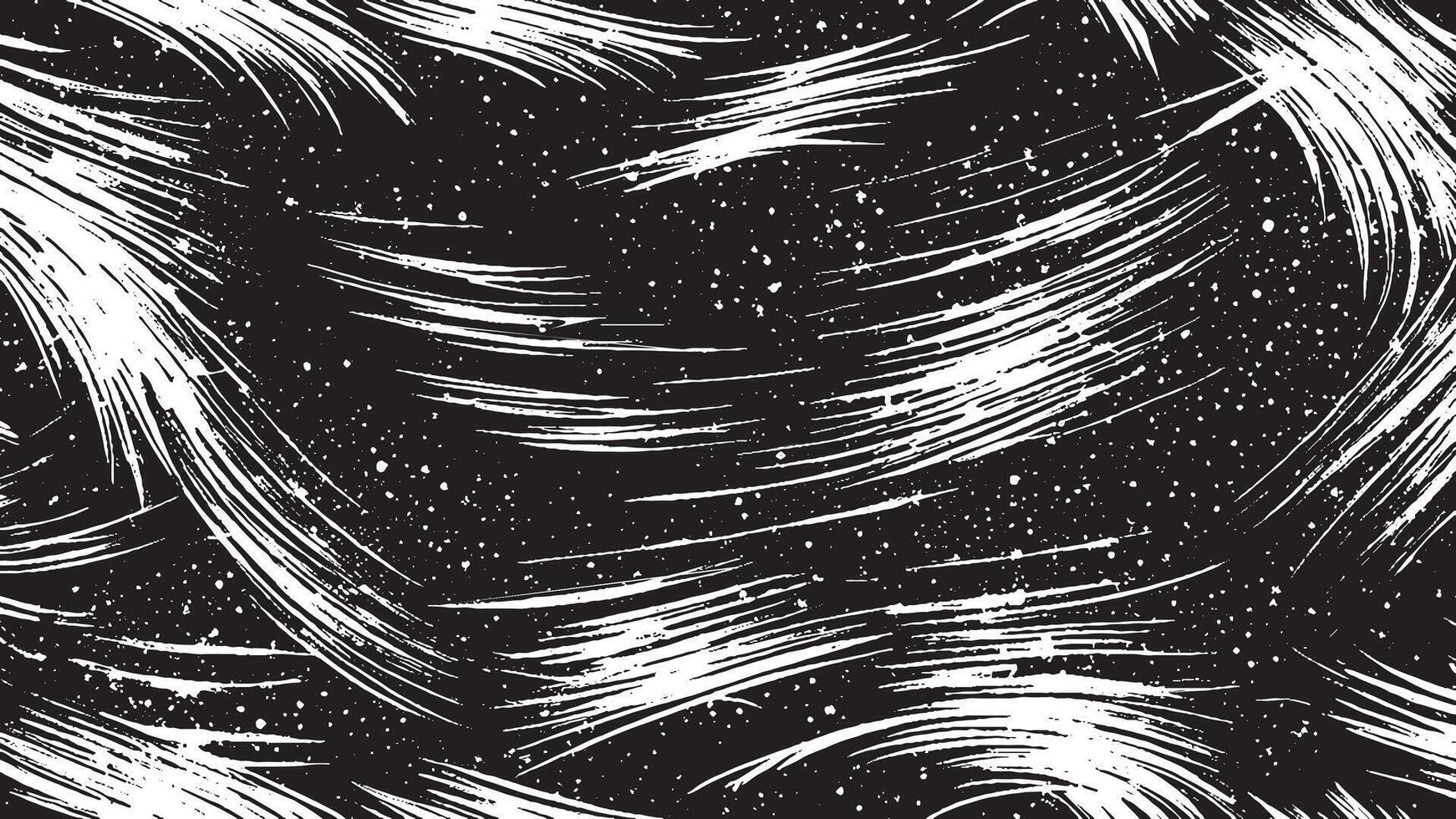 Black Brush Strokes on Monochrome Background for Overlay Texture Art vector