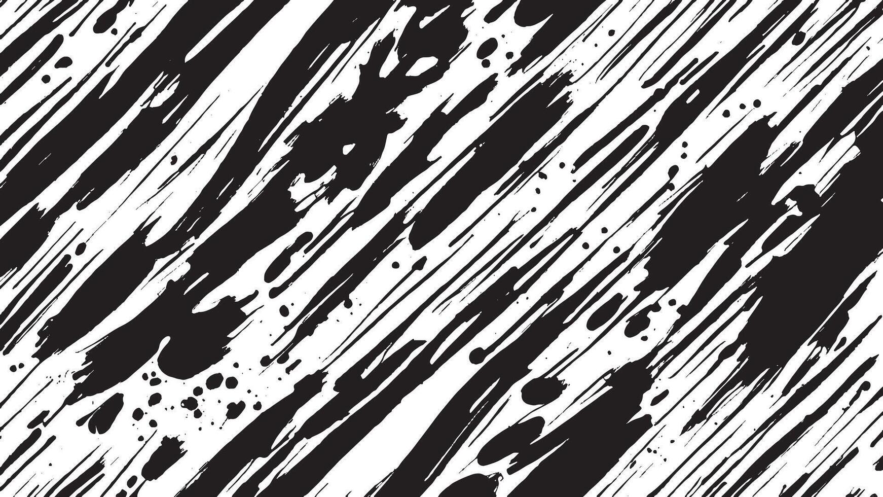 Artistic Monochrome Black Brush Strokes for Background and Overlay Textures vector