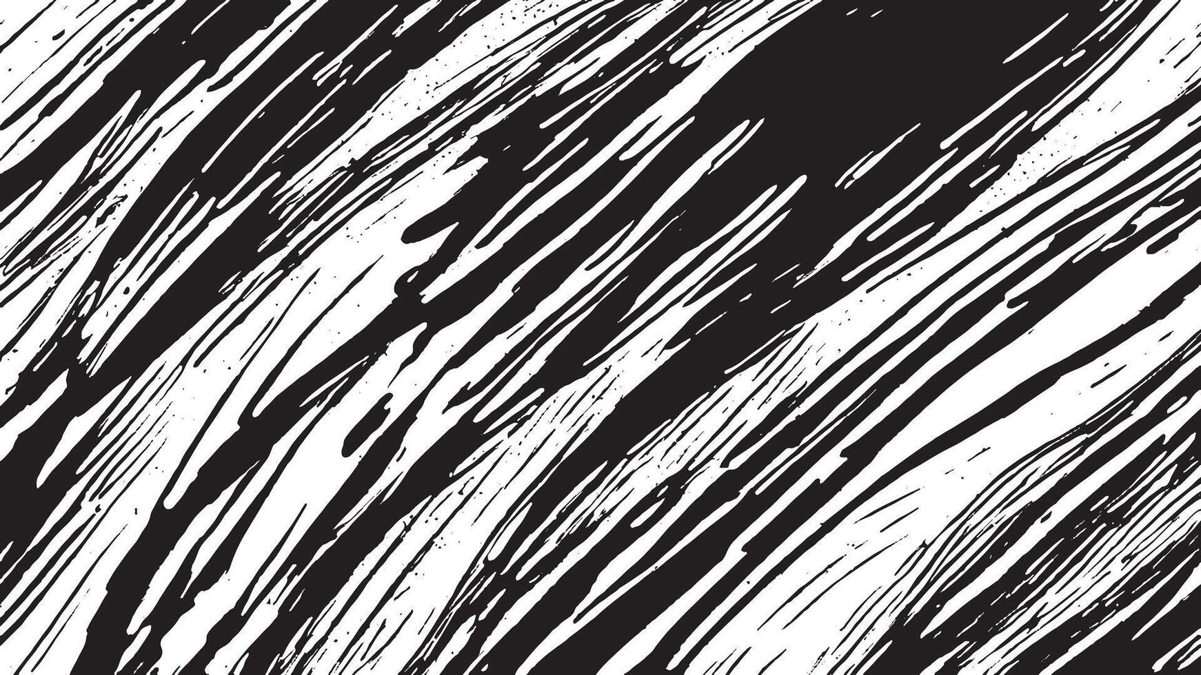 Black Brush Strokes on Monochrome Background for Overlay Texture Art vector
