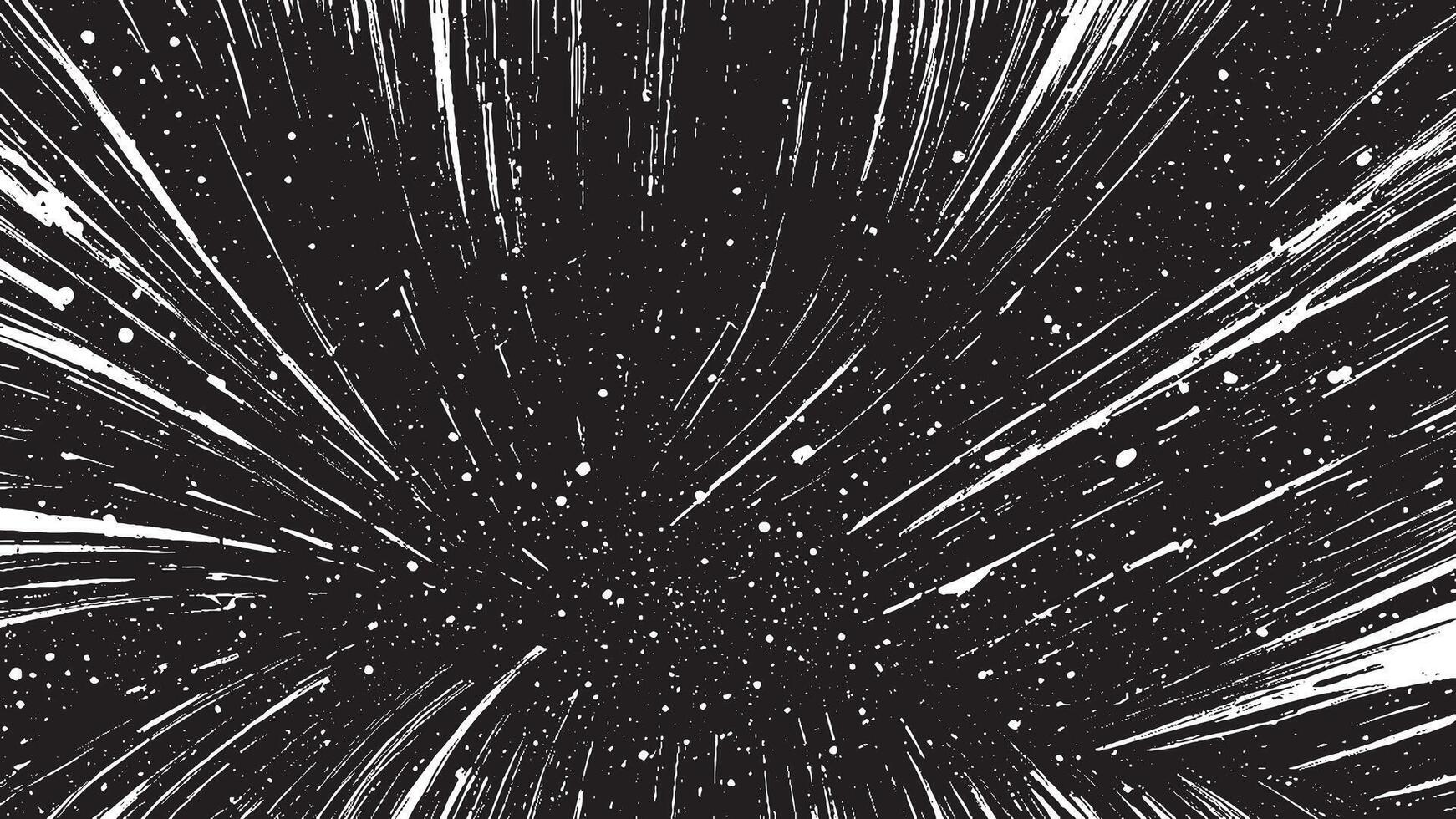 Random Black Brush Strokes Illustration for Overlay and Background Texture vector