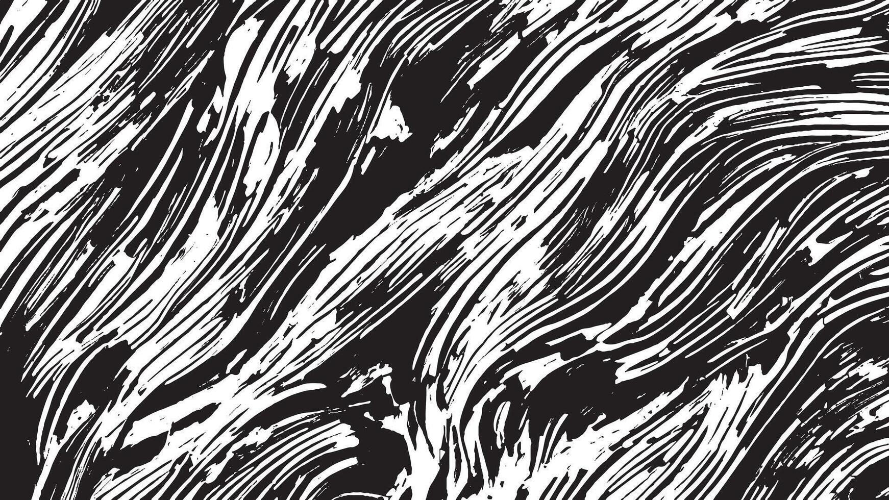 Black Monochrome Artistic Brush Strokes for Textured Background Overlays vector