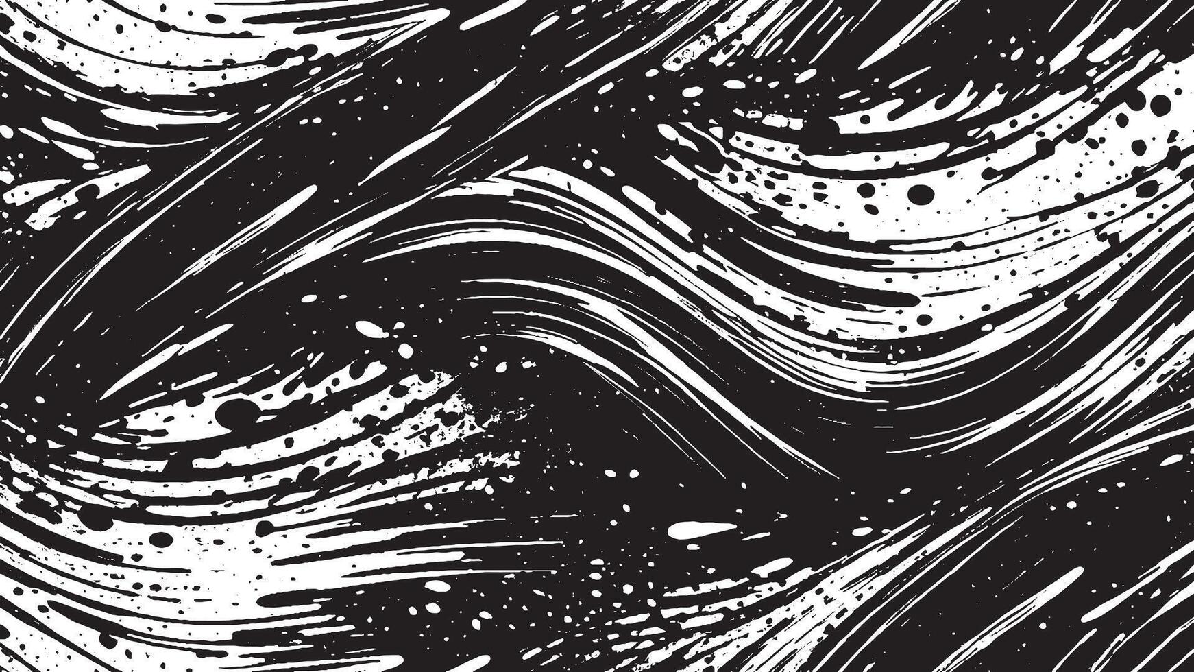 Random Black Brush Strokes Illustration for Overlay and Background Texture vector