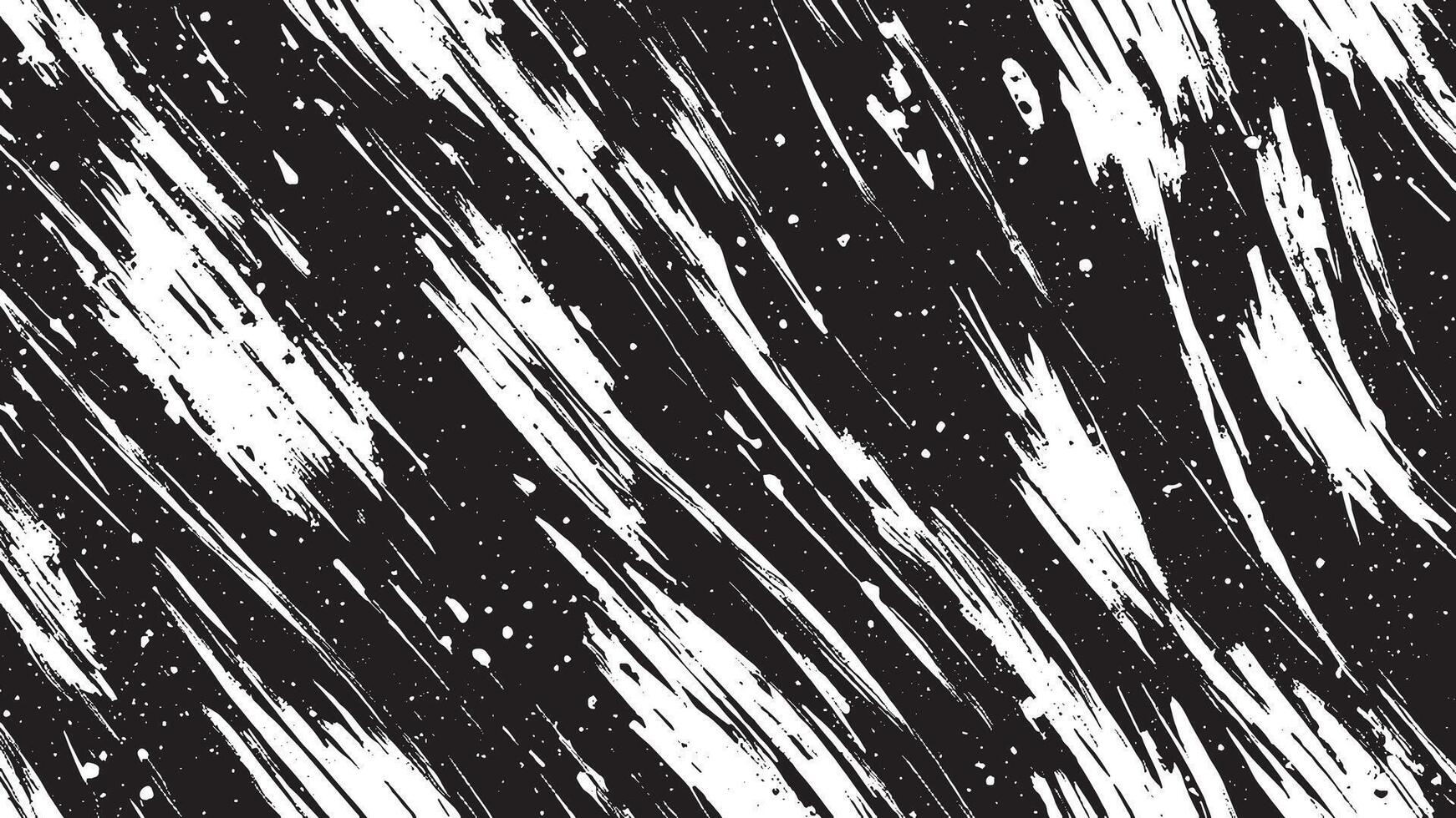 Black Monochrome Artistic Brush Strokes for Textured Background Overlays vector