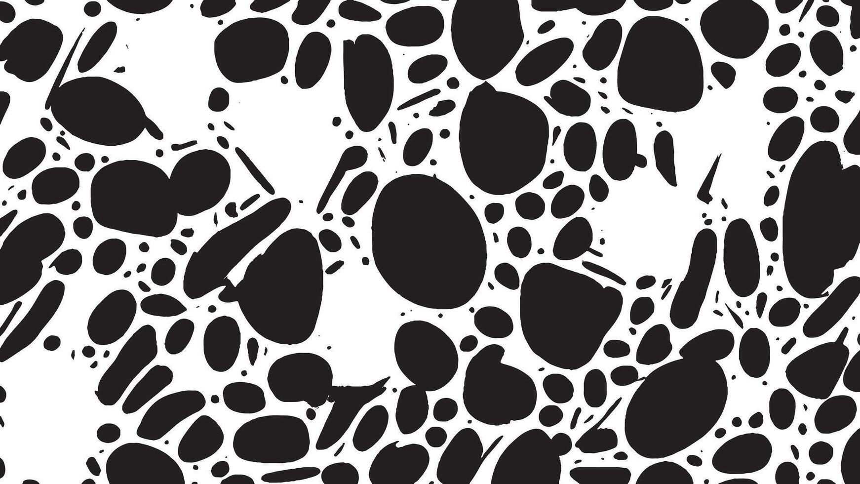 Abstract Black Brush Strokes Texture for Monochrome Background Overlays vector